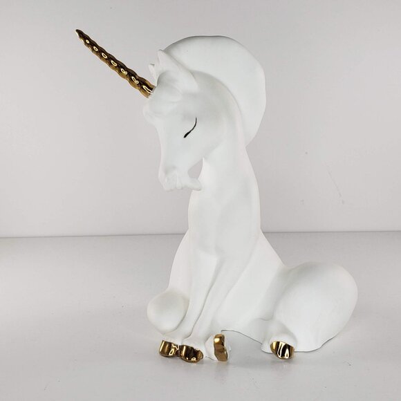 Freeman McFarlin George Good Unicorn Sitting Figurine RARE HTF - Picture 8 of 8